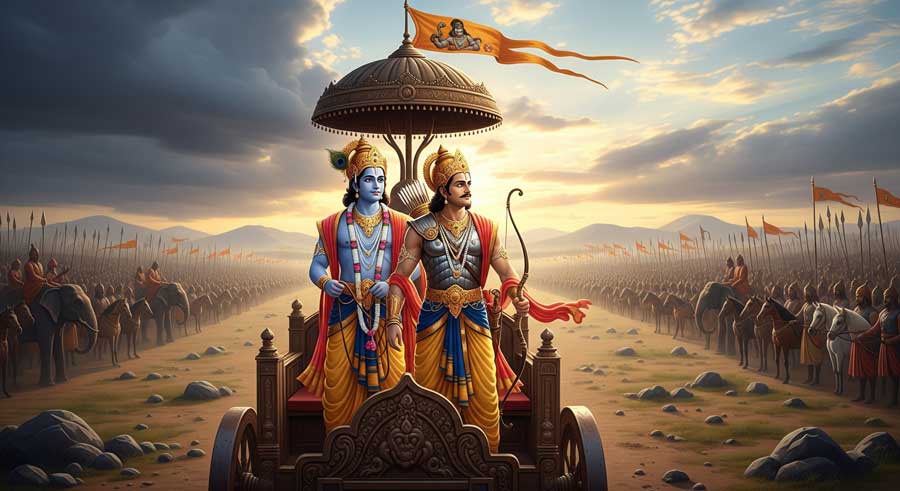 Крішна і Арджуна